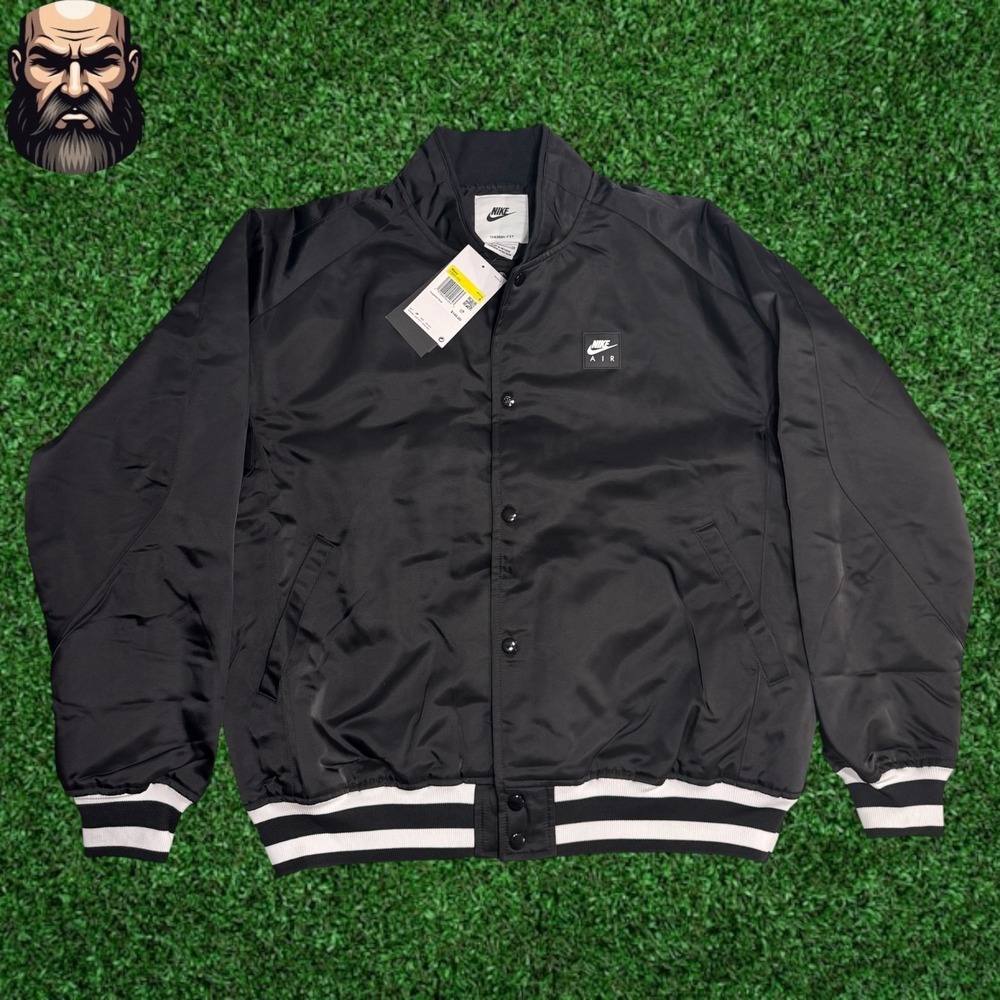 Nike Air Varsity Therma-Fit Bomber Jacket Black HJ0301-010 Men's Size S